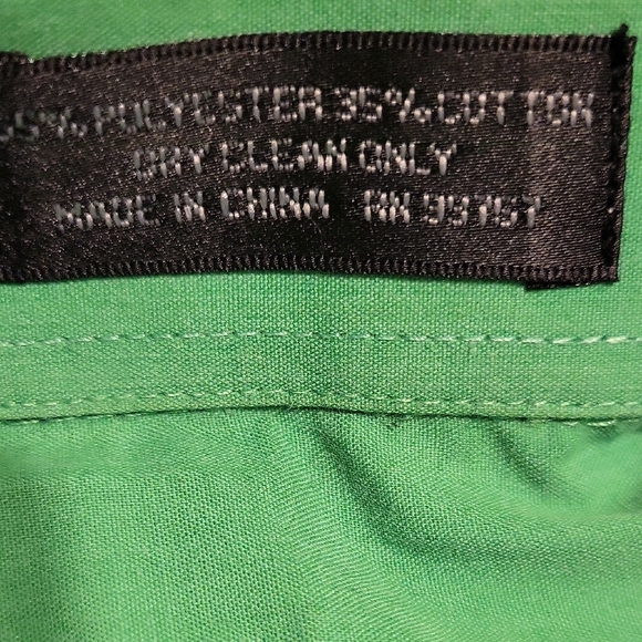 Daniel Ellissa Green Dress Shirt with Classic Collar and Long Sleeves SZ 16 1/2 - Picture 12 of 12